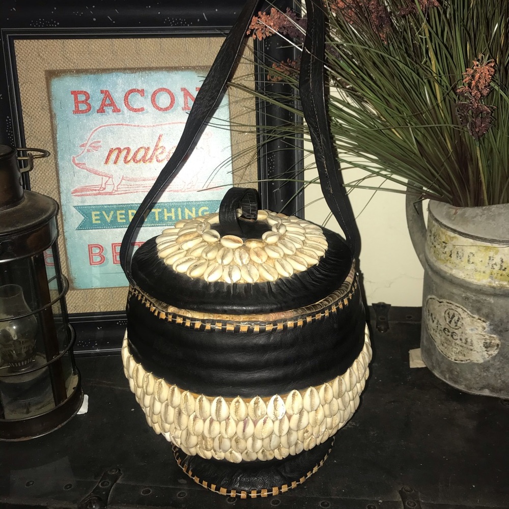 Vintage Leather basket